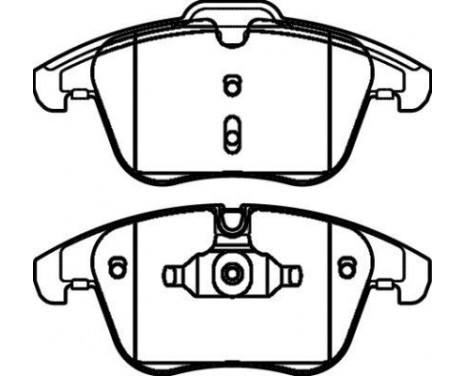 Bromsbeläggssats, skivbroms 37568 ABS, bild 2