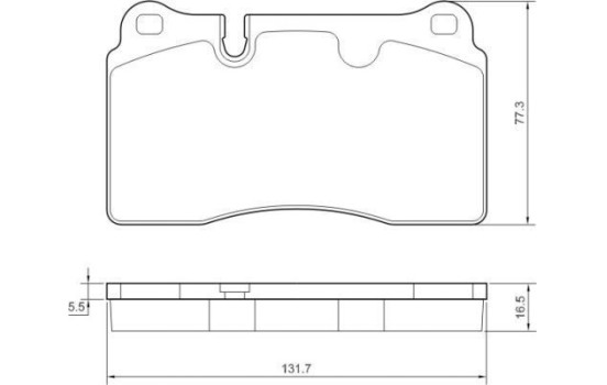 Bromsbeläggssats, skivbroms 37614 ABS, bild 2