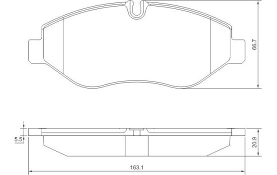 Bromsbeläggssats, skivbroms 37633 ABS, bild 2