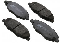 Bromsbeläggssats, skivbroms 37672 ABS