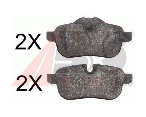 Bromsbeläggssats, skivbroms 37730 ABS, bild 2