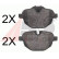 Bromsbeläggssats, skivbroms 37731 ABS, miniatyr 2
