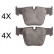 Bromsbeläggssats, skivbroms 37821 ABS