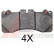 Bromsbeläggssats, skivbroms 37831 ABS, miniatyr 2