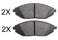 Bromsbeläggssats, skivbroms 37842 ABS