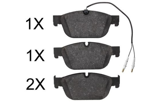 Bromsbeläggssats, skivbroms 37845 ABS