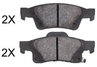 Bromsbeläggssats, skivbroms 37860 ABS