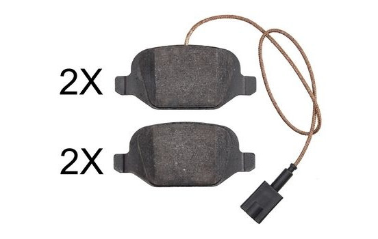 Bromsbeläggssats, skivbroms 37863 ABS