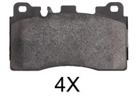 Bromsbeläggssats, skivbroms 37867 ABS
