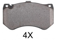 Bromsbeläggssats, skivbroms 37868 ABS