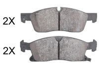 Bromsbeläggssats, skivbroms 37878 ABS