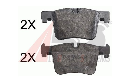 Bromsbeläggssats, skivbroms 37887 ABS, bild 2