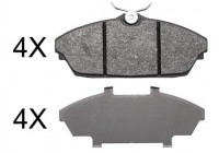Bromsbeläggssats, skivbroms 37889 ABS