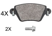 Bromsbeläggssats, skivbroms 37897 ABS