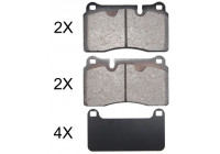Bromsbeläggssats, skivbroms 37898 ABS