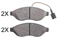 Bromsbeläggssats, skivbroms 37907 ABS