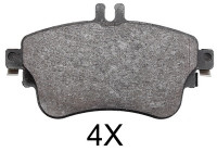 Bromsbeläggssats, skivbroms 37912 ABS