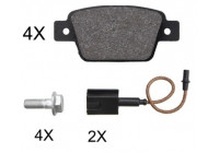 Bromsbeläggssats, skivbroms 37928 ABS