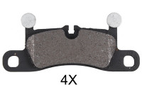 Bromsbeläggssats, skivbroms 37934 ABS