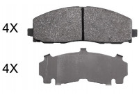 Bromsbeläggssats, skivbroms 37936 ABS