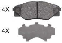 Bromsbeläggssats, skivbroms 37937 ABS