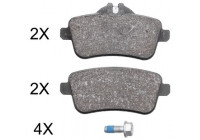 Bromsbeläggssats, skivbroms 37942 ABS