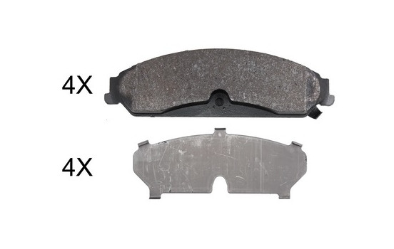 Bromsbeläggssats, skivbroms 37949 ABS