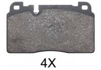 Bromsbeläggssats, skivbroms 37959 ABS