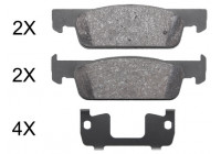 Bromsbeläggssats, skivbroms 37961 ABS
