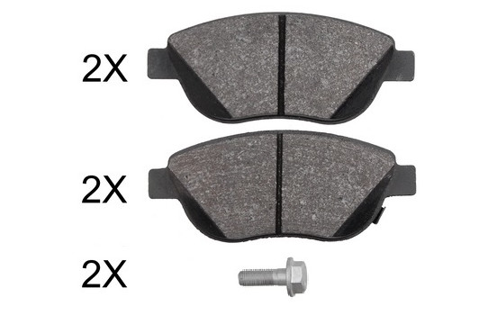 Bromsbeläggssats, skivbroms 37970 ABS