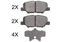 Bromsbeläggssats, skivbroms 37975 ABS