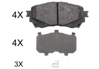Bromsbeläggssats, skivbroms 37977 ABS