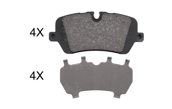 Bromsbeläggssats, skivbroms 37981 ABS