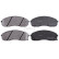 Bromsbeläggssats, skivbroms 37982 ABS