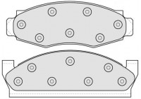 Bromsbeläggssats, skivbroms 38091 ABS
