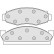 Bromsbeläggssats, skivbroms 38091 ABS