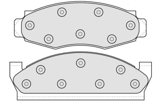 Bromsbeläggssats, skivbroms 38091 ABS