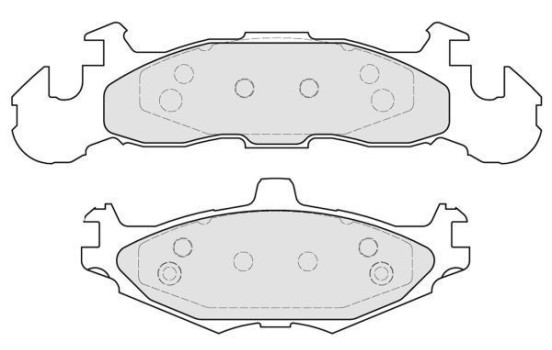 Bromsbeläggssats, skivbroms 38219 ABS, bild 2