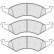 Bromsbeläggssats, skivbroms 38421 ABS, miniatyr 2