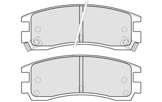 Bromsbeläggssats, skivbroms 38508 ABS, bild 2