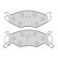 Bromsbeläggssats, skivbroms 38522 ABS, miniatyr 2