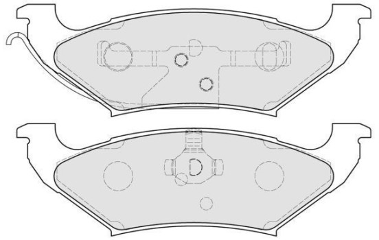 Bromsbeläggssats, skivbroms 38544 ABS