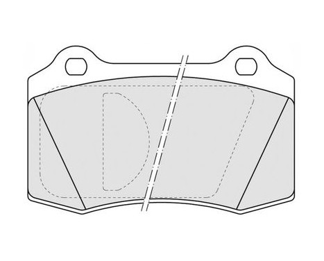 Bromsbeläggssats, skivbroms 38592 ABS, bild 2