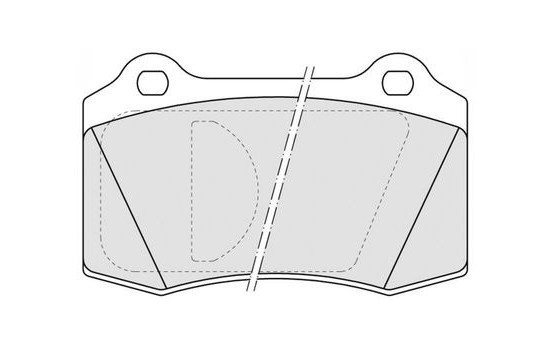 Bromsbeläggssats, skivbroms 38592 ABS, bild 2
