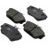 Bromsbeläggssats, skivbroms 38598 ABS