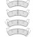 Bromsbeläggssats, skivbroms 38664 ABS