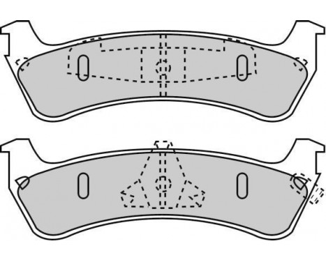 Bromsbeläggssats, skivbroms 38667 ABS, bild 2