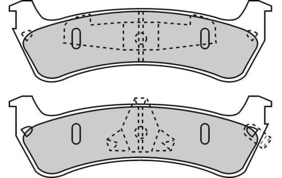 Bromsbeläggssats, skivbroms 38667 ABS, bild 2