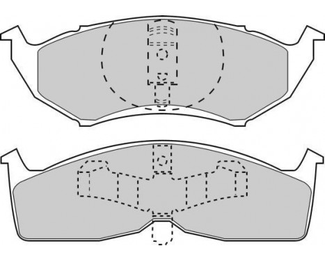 Bromsbeläggssats, skivbroms 38730 ABS, bild 2