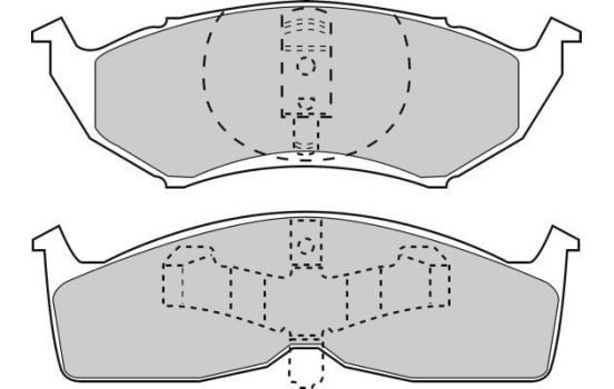 Bromsbeläggssats, skivbroms 38730 ABS, bild 2